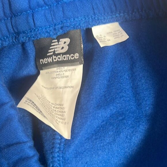 New Balance Fleece Training casual warm Sweatpants Royal Blue NWT Men XL - Picture 5 of 6